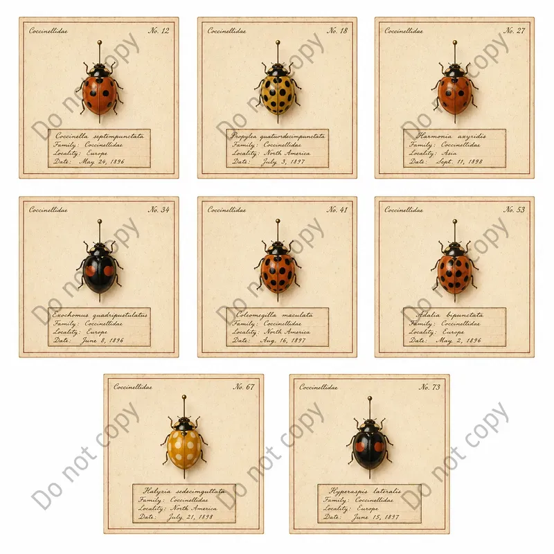 Insect Specimen Card Ephemera