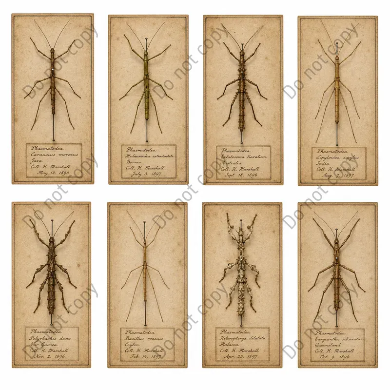 Insect Specimen Card Ephemera