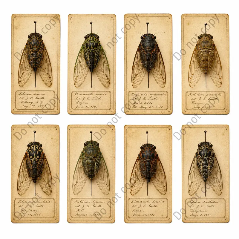 Insect Specimen Card Ephemera