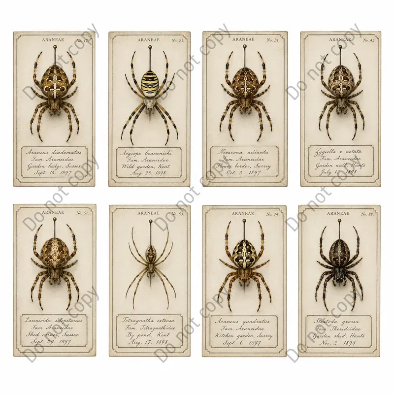 Insect Specimen Card Ephemera