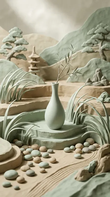 Zen Aesthetics Handmolded Clay Studios