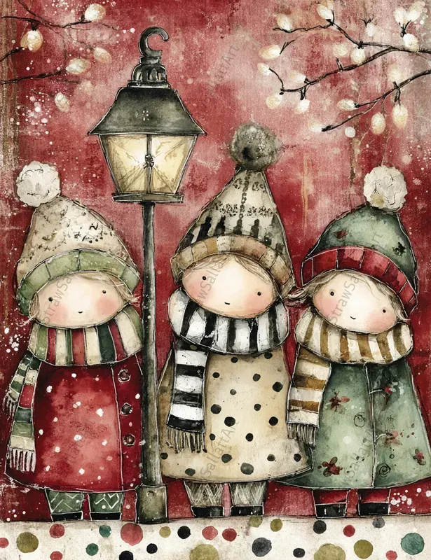 Cozy Christmas Junk Journal Ephemera