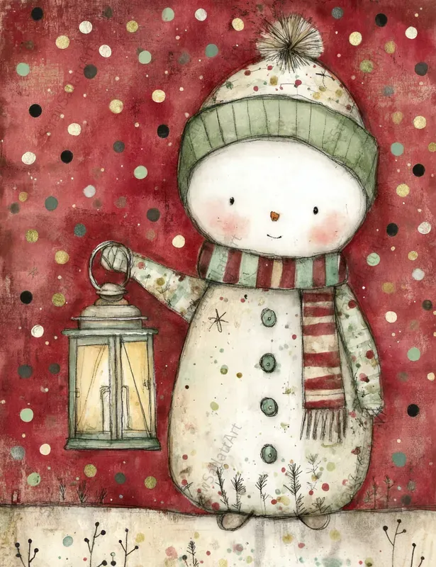 Cozy Christmas Junk Journal Ephemera