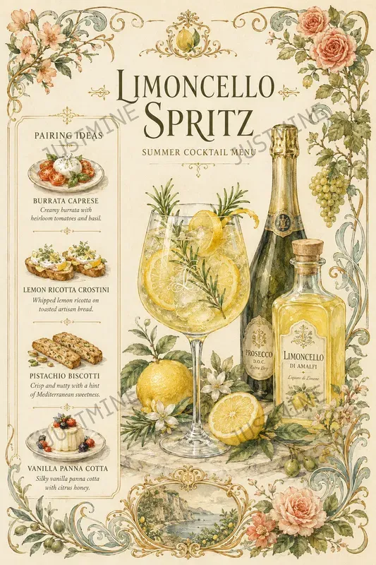 Summer Refreshing Drink Menu Posters