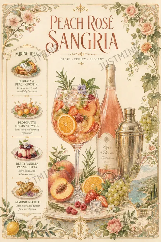Summer Refreshing Drink Menu Posters