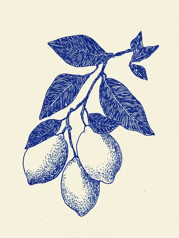 Vintage Cobalt Risograph La Dolce Vitas