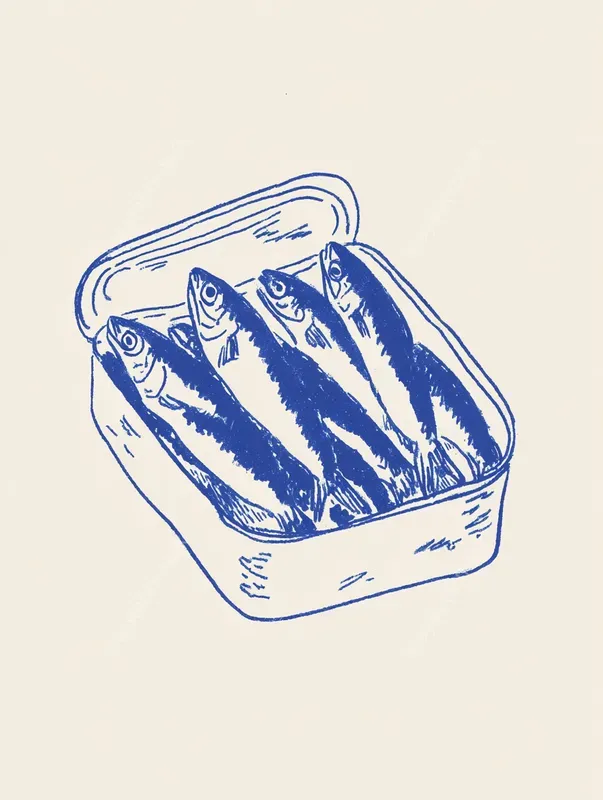 Vintage Cobalt Risograph La Dolce Vitas