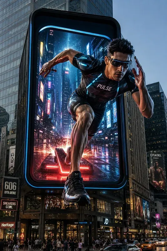 3D Anamorphic Billboard Illusions