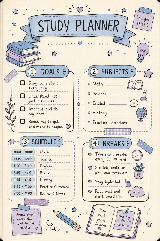 Bullet Journal Doodle Infographics