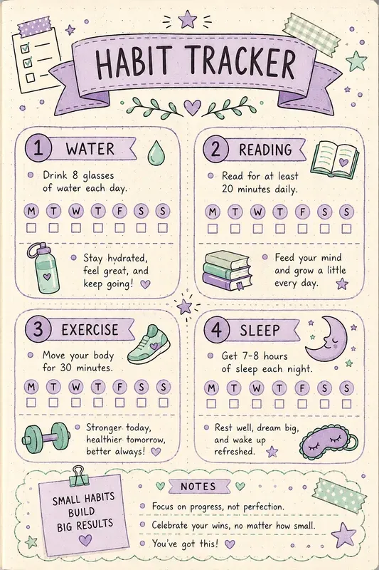 Bullet Journal Doodle Infographics