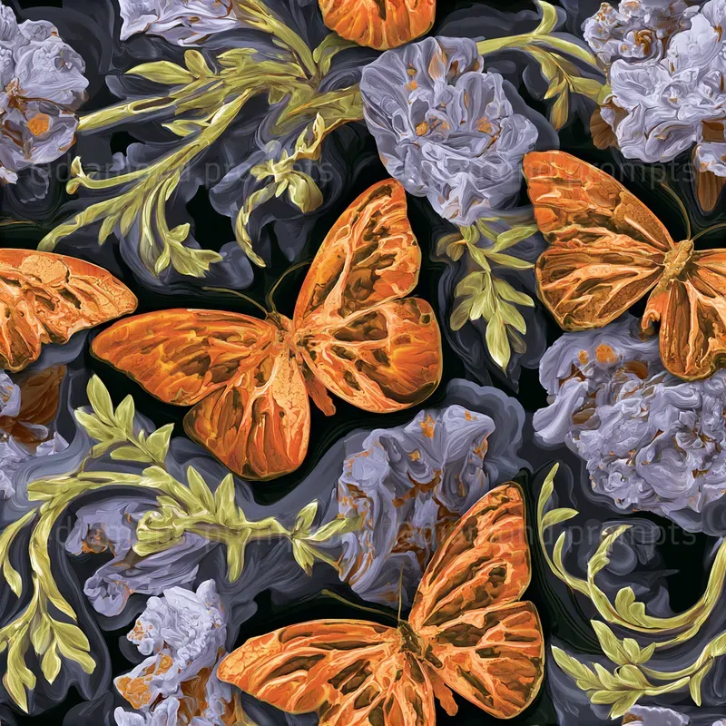 Bioluminescent Fossil Garden Patterns