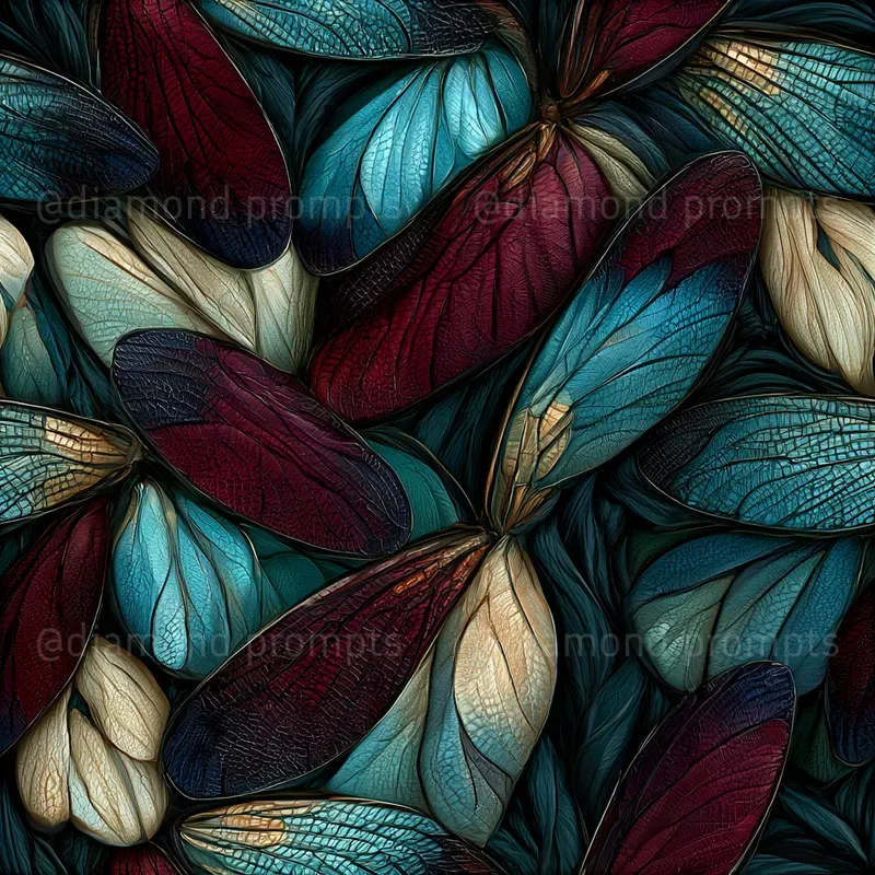 Bioluminescent Fossil Garden Patterns