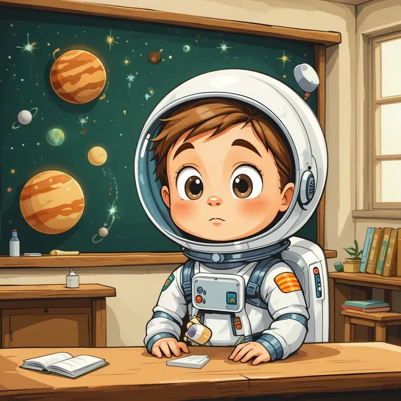 Thinking Genius Cartoon Book Portraits