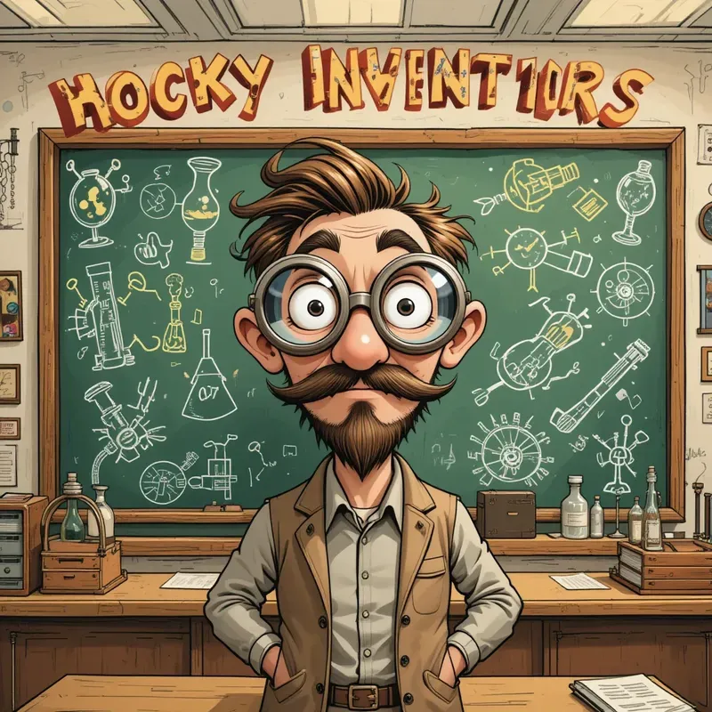 Thinking Genius Cartoon Book Portraits