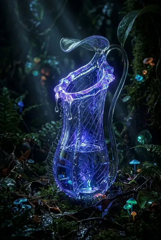 Bioluminescent Glass Botanical Art