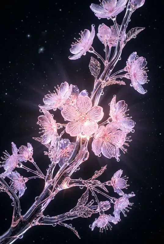 Bioluminescent Glass Botanical Art