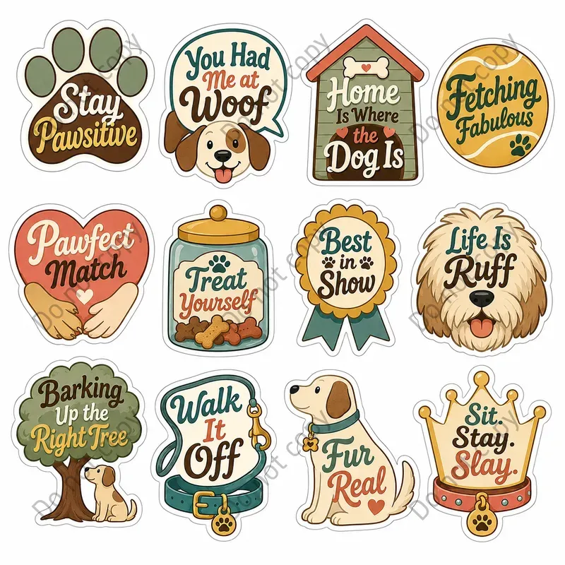 Witty Pun Sticker Bundles