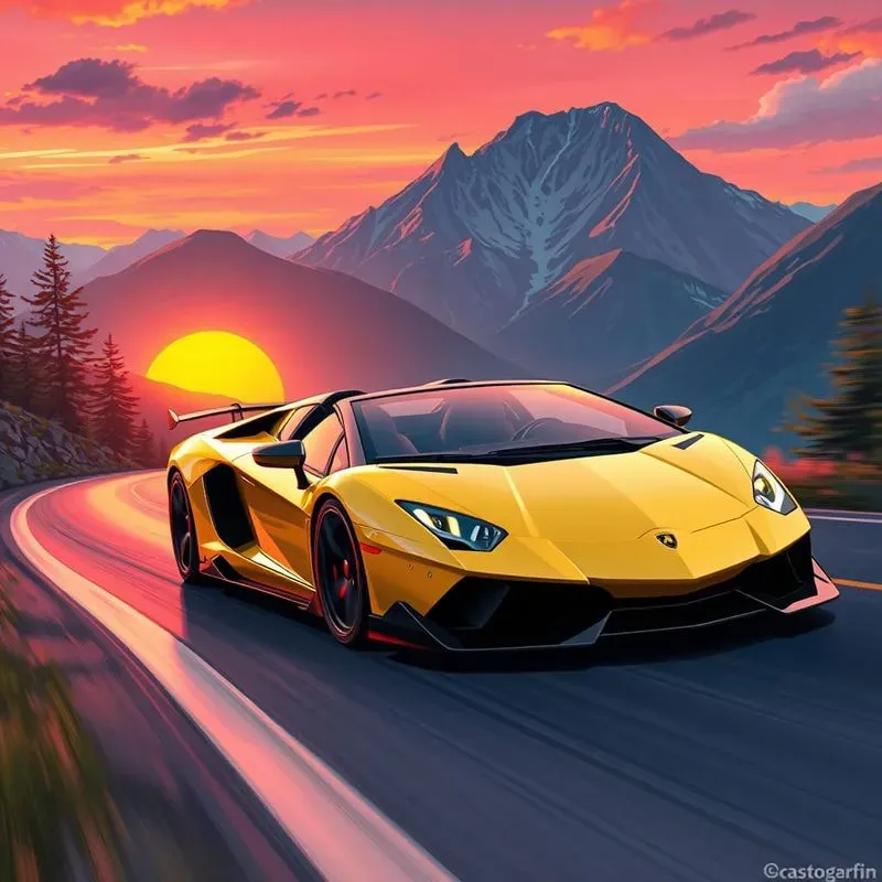 Anime Style Car Portraits