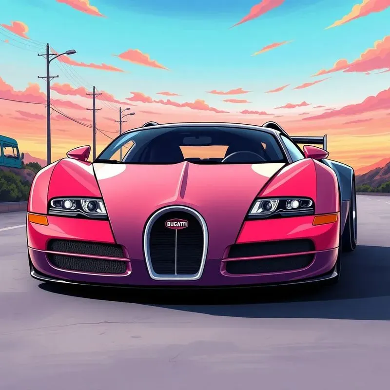 Anime Style Car Portraits