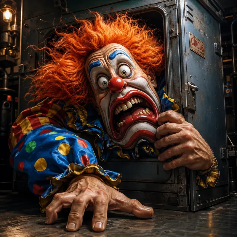 Grotesque Trapped 3D Caricature Art