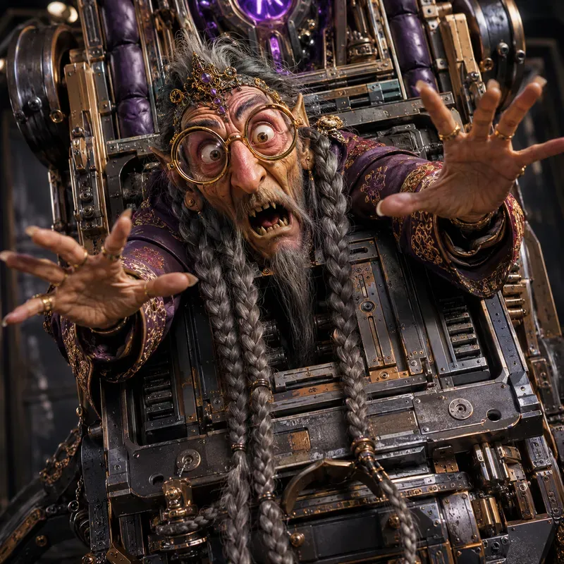 Grotesque Trapped 3D Caricature Art