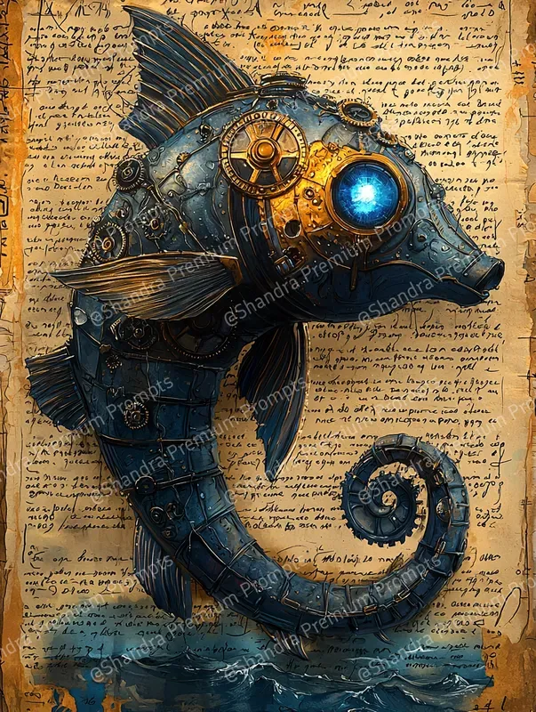 Underwater Steampunk Creatures Junk Journals