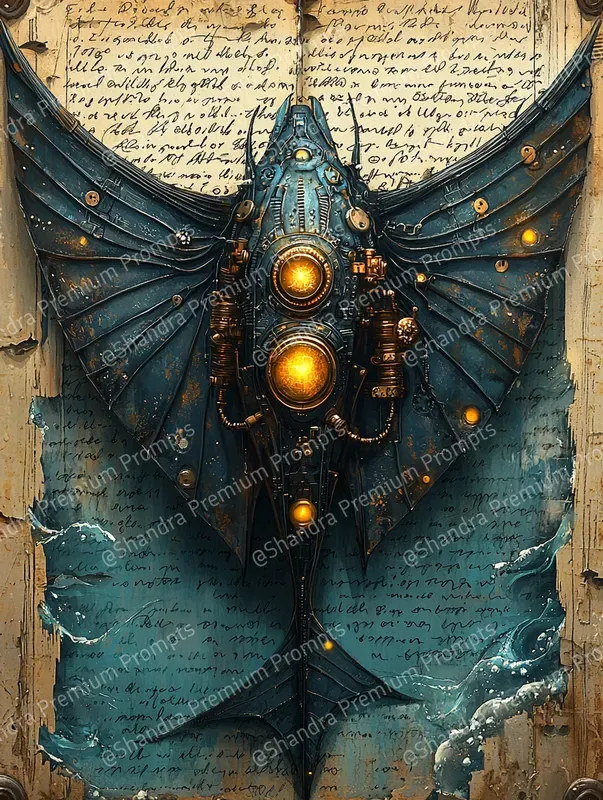 Underwater Steampunk Creatures Junk Journals