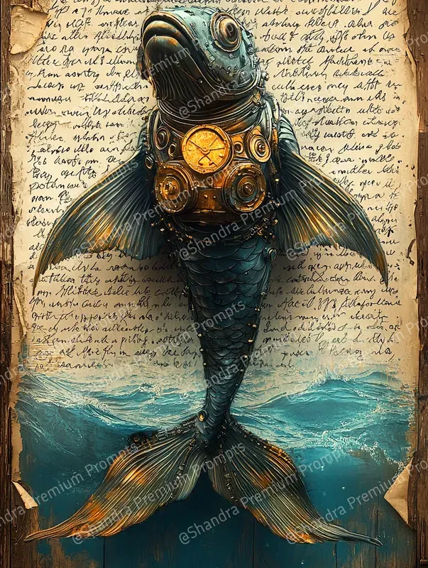 Underwater Steampunk Creatures Junk Journals