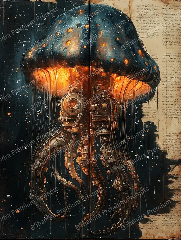 Underwater Steampunk Creatures Junk Journals