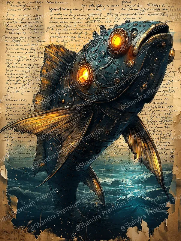Underwater Steampunk Creatures Junk Journals