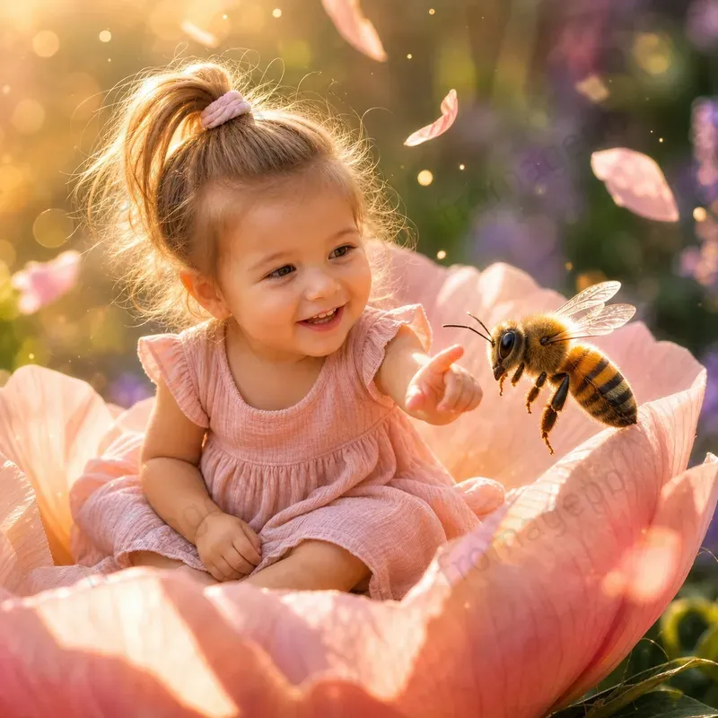 Miniature Fairytale Petal Portraits
