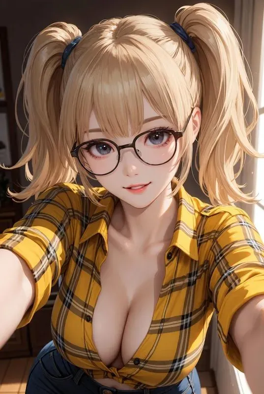 Stylized Cartoon Selfie Girls