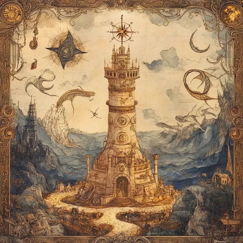Fantasy Map Adventure Wall Art