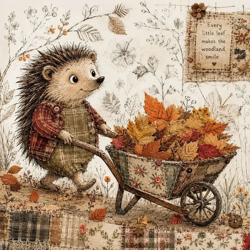 Whimsical Patchwork Woodland Animals