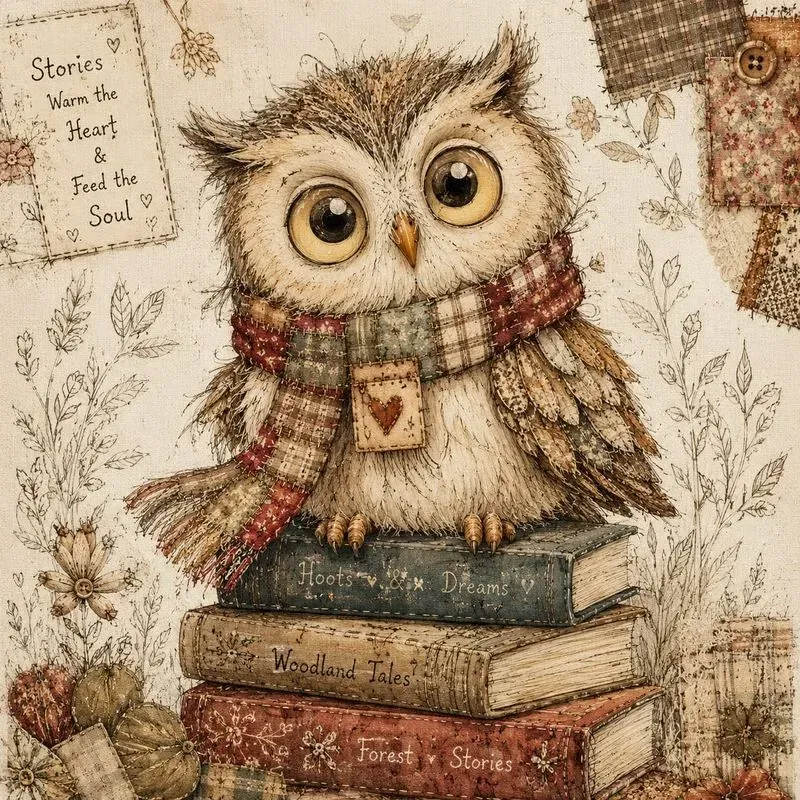Whimsical Patchwork Woodland Animals