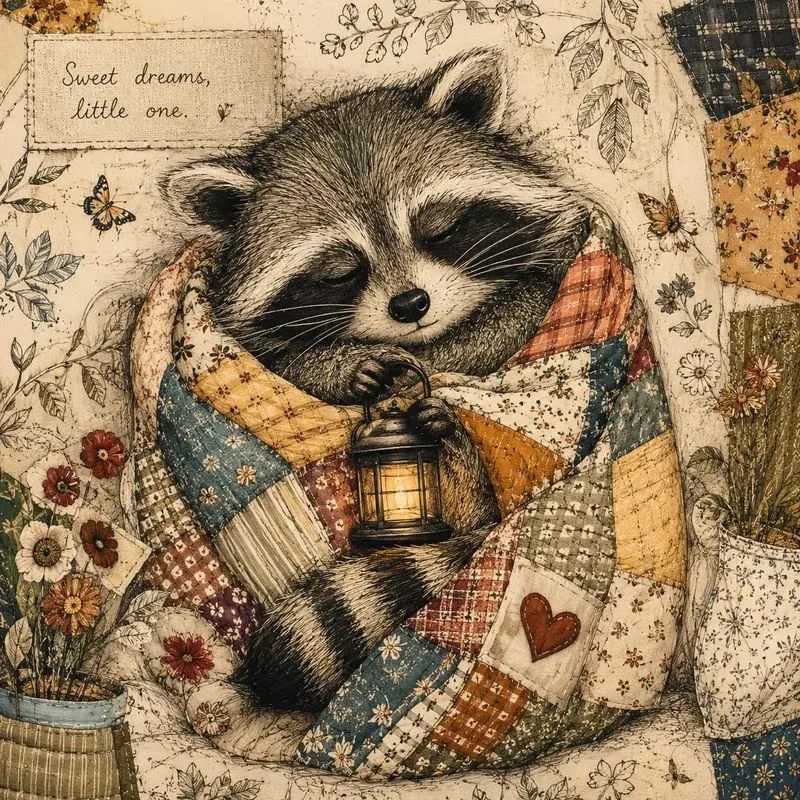 Whimsical Patchwork Woodland Animals