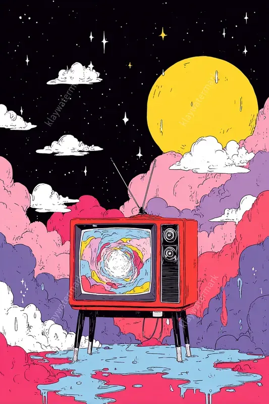 Psychedelic Melting Pop Art
