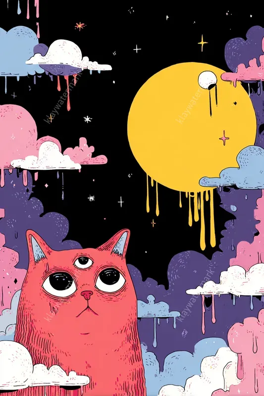 Psychedelic Melting Pop Art