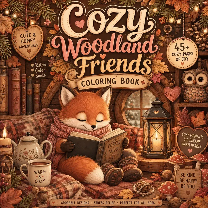 Cozy Whimsy Coloring Covers