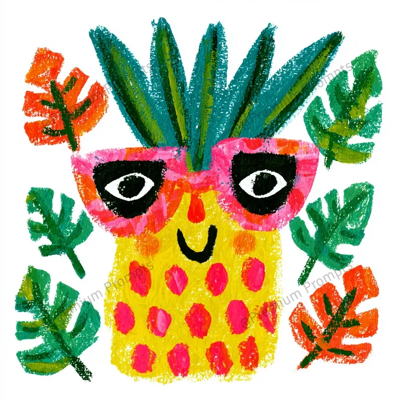 Tropical Chic Gouache Cliparts