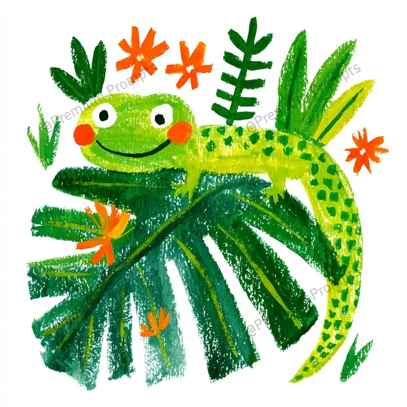 Tropical Chic Gouache Cliparts
