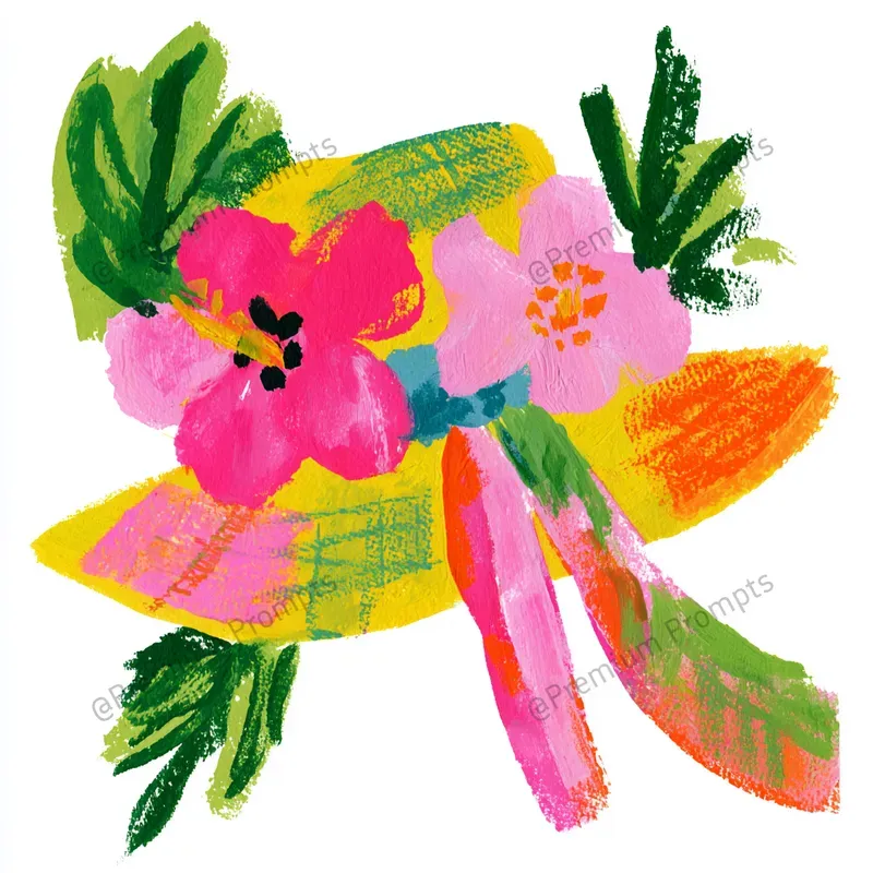 Tropical Chic Gouache Cliparts