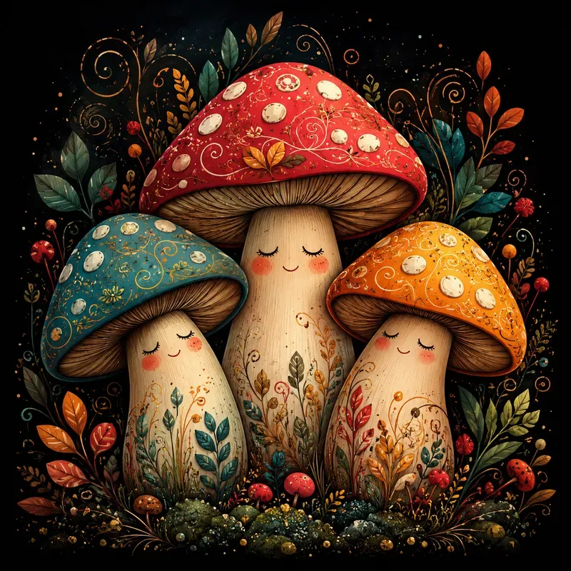 Whimsical Trio Illustration Generator