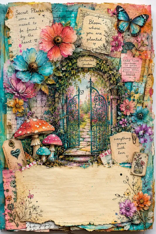Colorful Junk Journal Art
