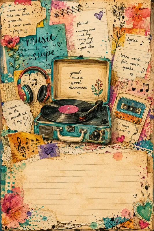 Colorful Junk Journal Art