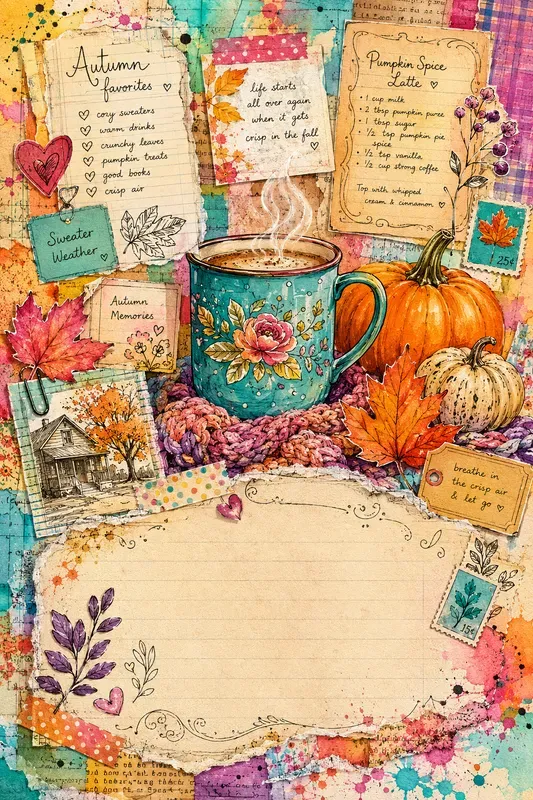 Colorful Junk Journal Art