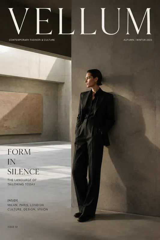 Quiet Luxury Magazine Cover Generator