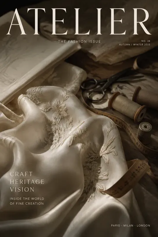 Quiet Luxury Magazine Cover Generator