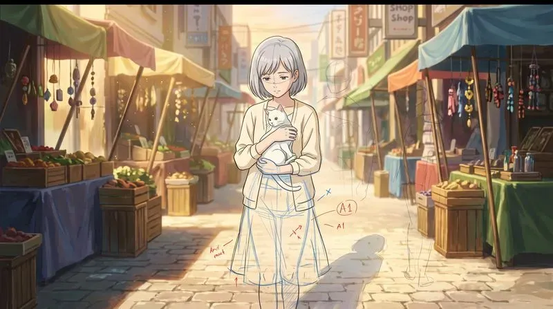 Unfinished Anime Keyframe Scenes