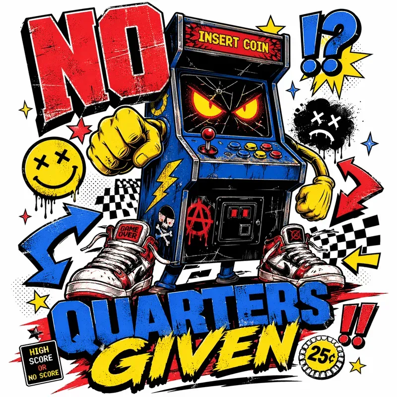90s Streetwear Mascot Comic Typography